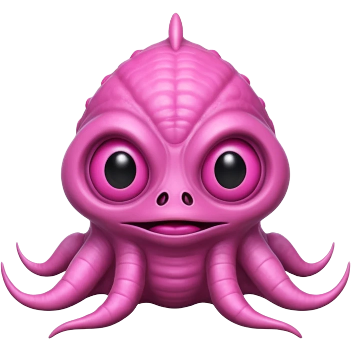 Pink alien monster emoji