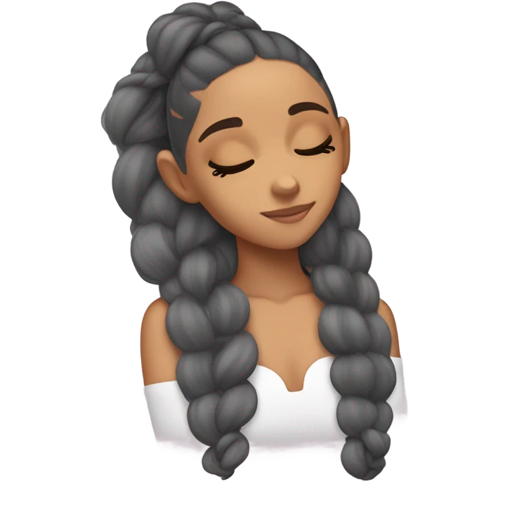 Ariana Grande sleeping emoji