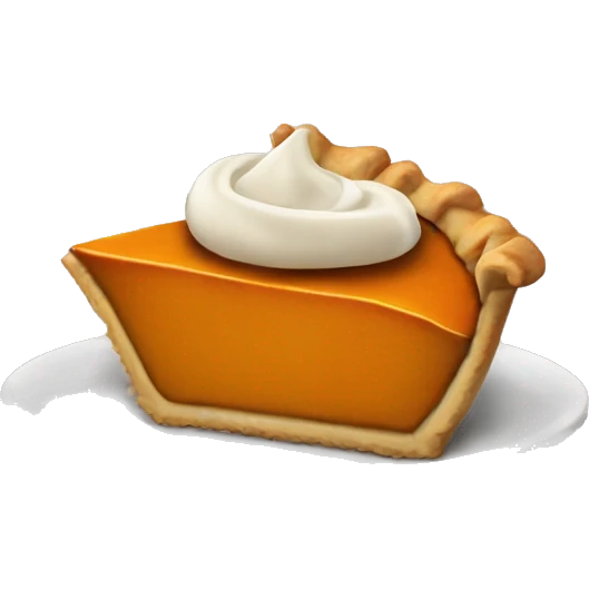 Pumpkin pie emoji