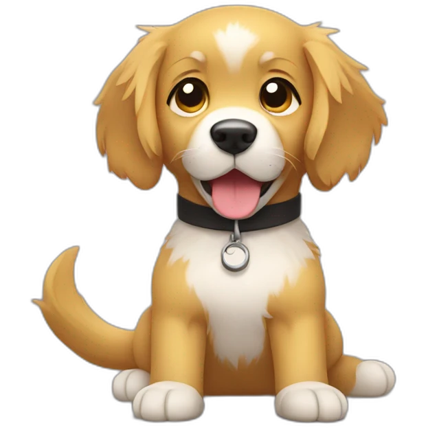 Golden retriever karate emoji