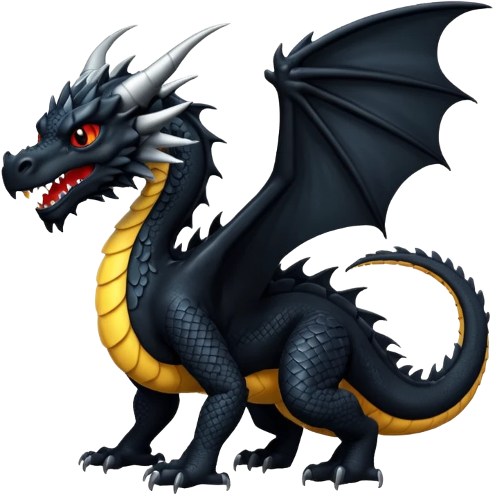 Dragón negro  emoji