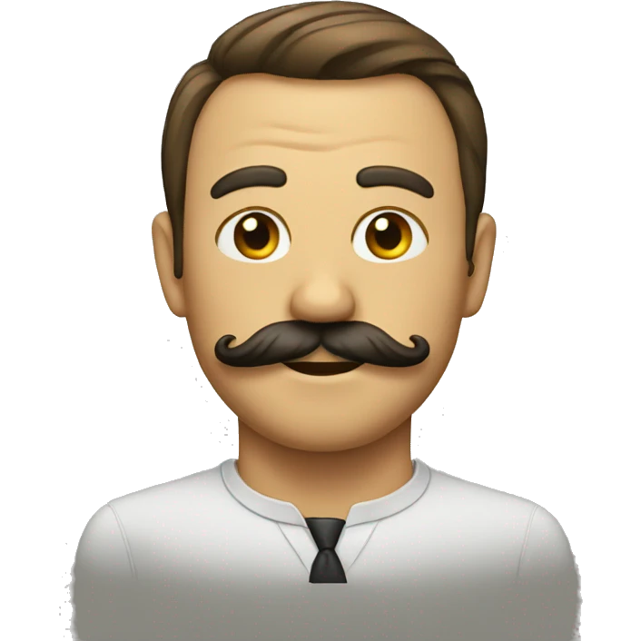 emoji with moustache emoji