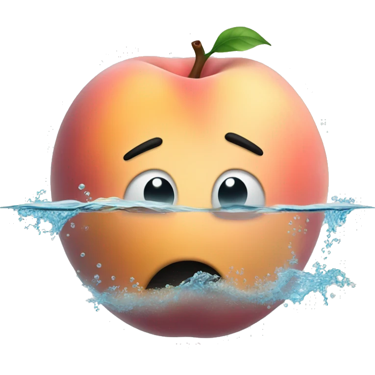 Peach But UnderWater with no face emoji