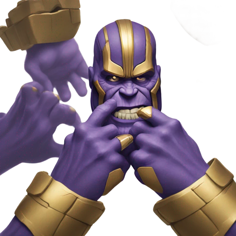Thanos snapping emoji