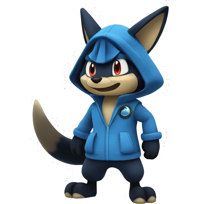 Lucario saying GG emoji