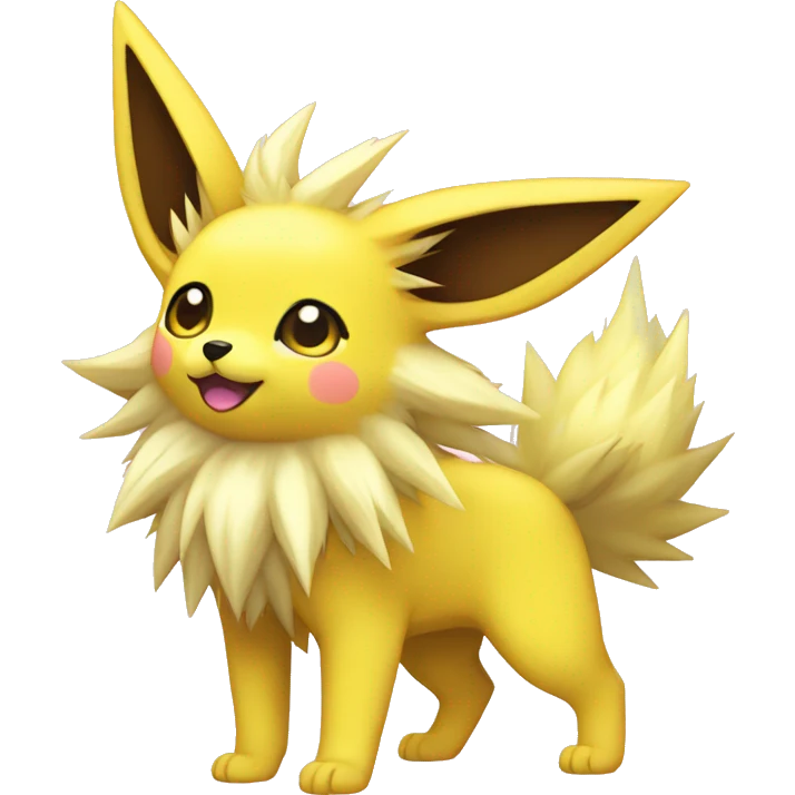 Kawaii Jolteon full body emoji