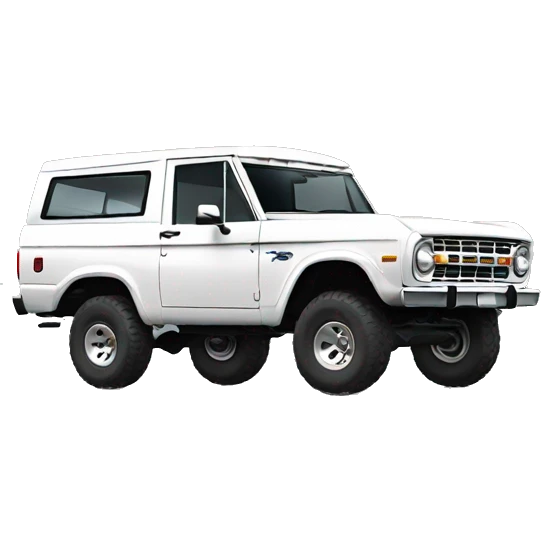 white Ford bronco emoji