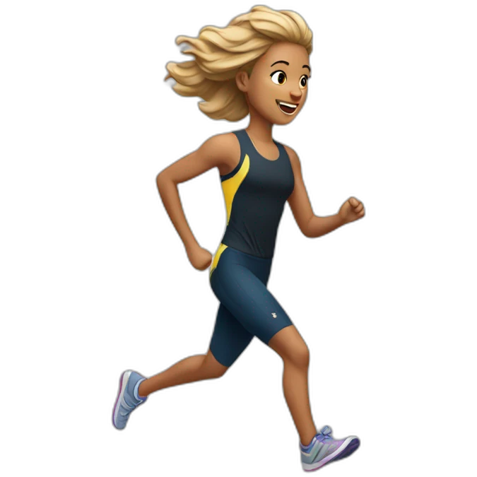 RUNNING BEAUTIFUL emoji