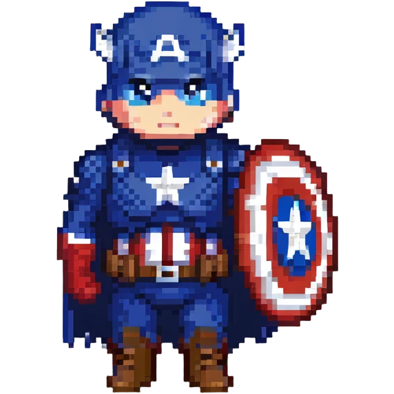 Captain America with shield emoji