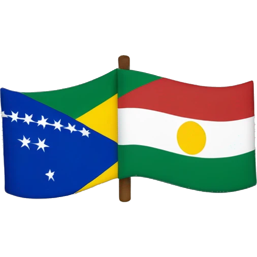 half brazil and half usa flag🇧🇷🇺🇸 simple perfect 50/50 emoji