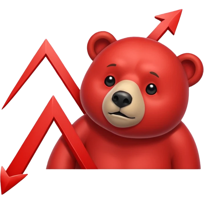 bear market falling finances emoji