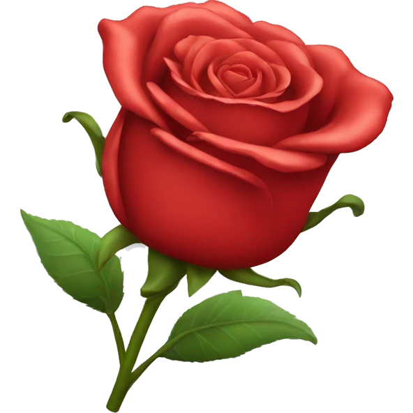 Red rose emoji
