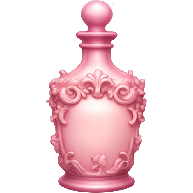 Pale pink rococo potion bottle  emoji