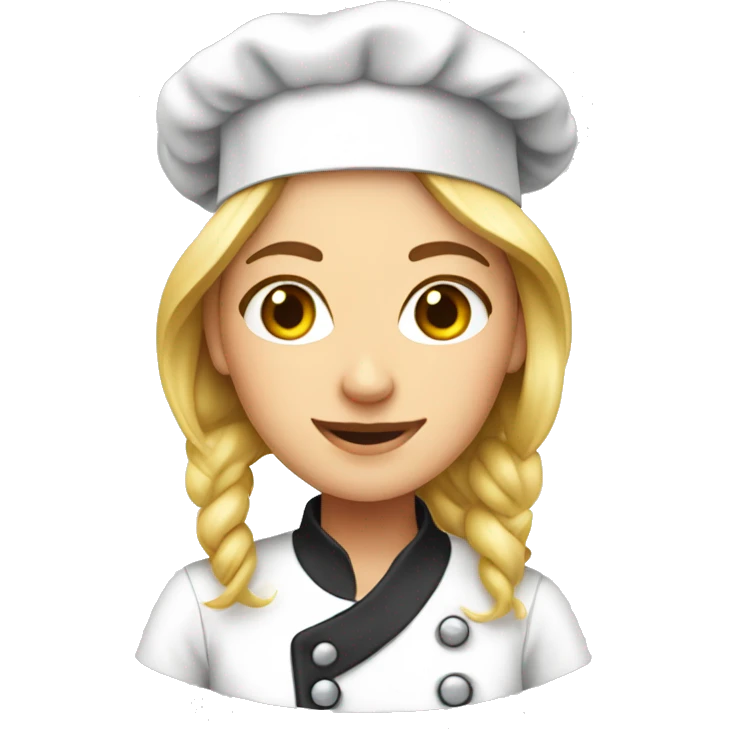 women chef white girl emoji