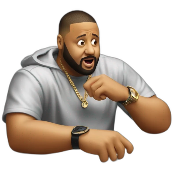 dj khaled cringing emoji