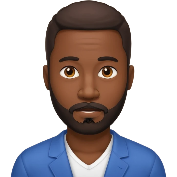 BLACK MAN WITH LOW CUT BEARD SAYING WHO CARES?! emoji
