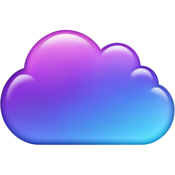 Blue and purple emoji