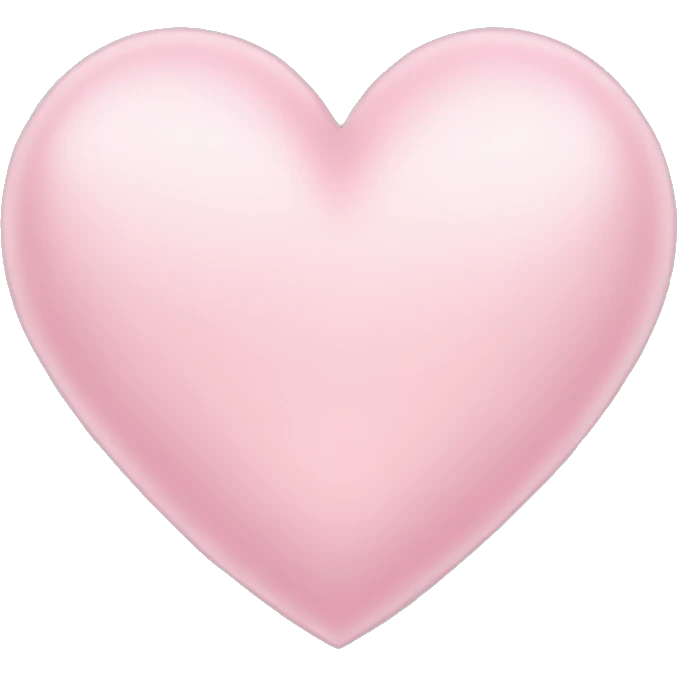 Light pink heart emoji