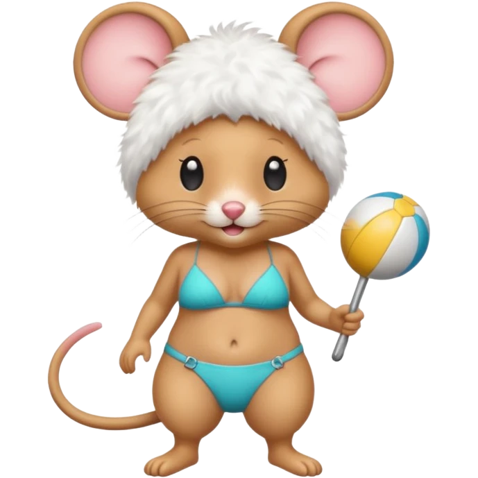 Mouse 🐰 with bikini 👙  emoji