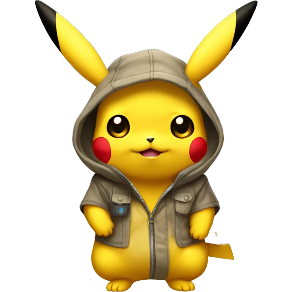 Pikachu con vestidor  emoji