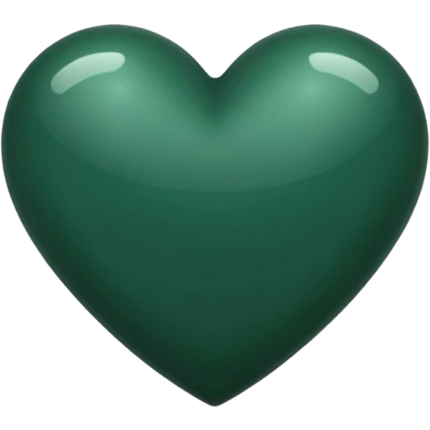 Dark green heart emoji emoji