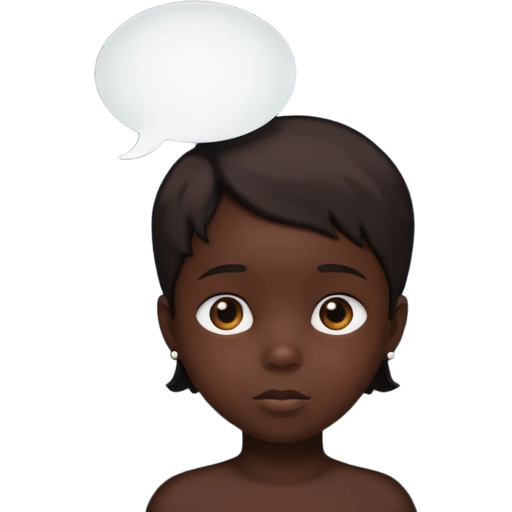 child silhouette with speech bubble emoji