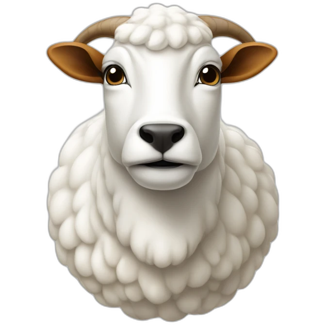 Chèvre qui a une langue qui pend emoji