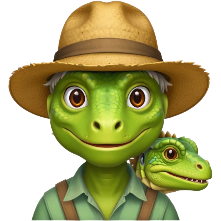 iguana farmer emoji