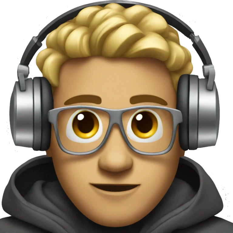 Dj playing music emoji