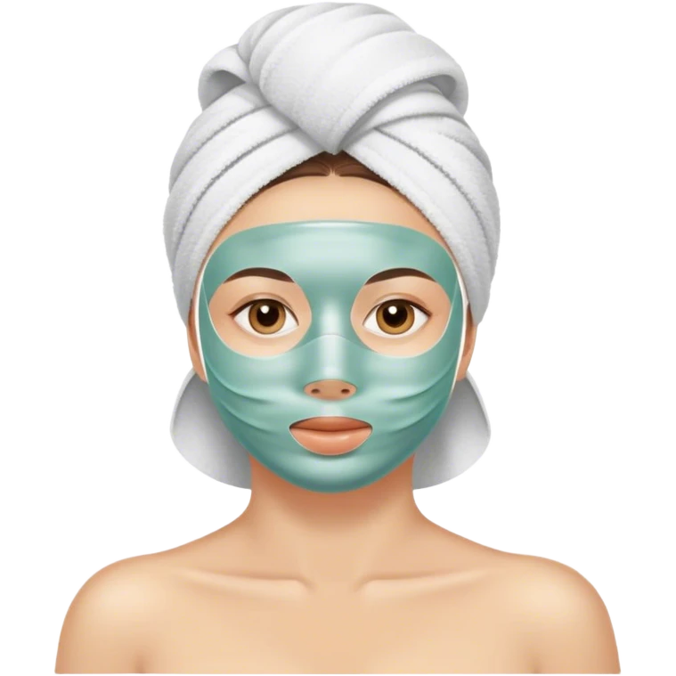 Spa day facial emoji