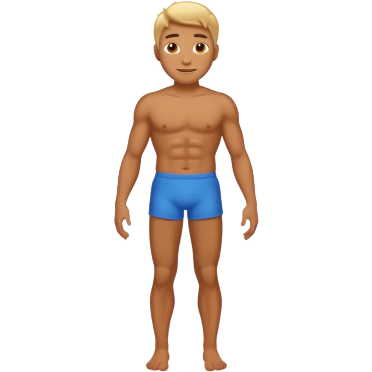 male whole body shining emoji