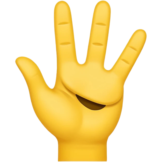 Make a YVL hand emoji doing the YVL hand signal emoji