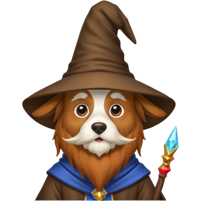 Dog wizard emoji