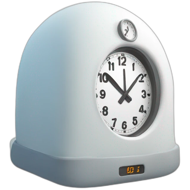 timer clock in igloo big emoji