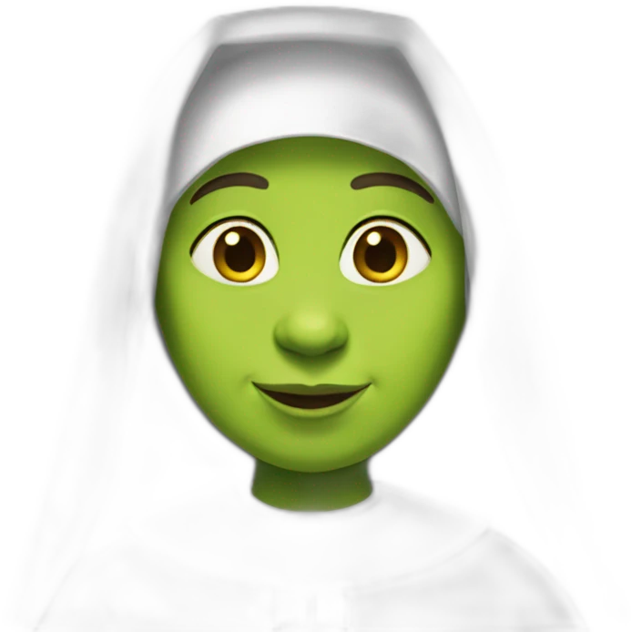 Shrek Nun emoji