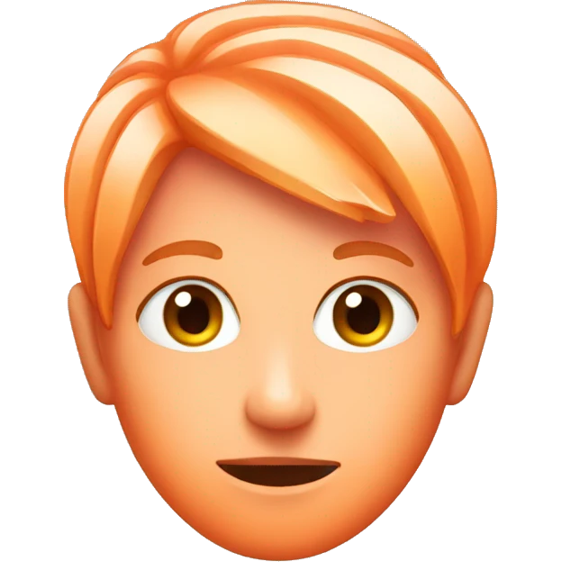 Pink orange emoji
