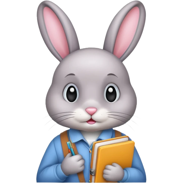 student bunny emoji