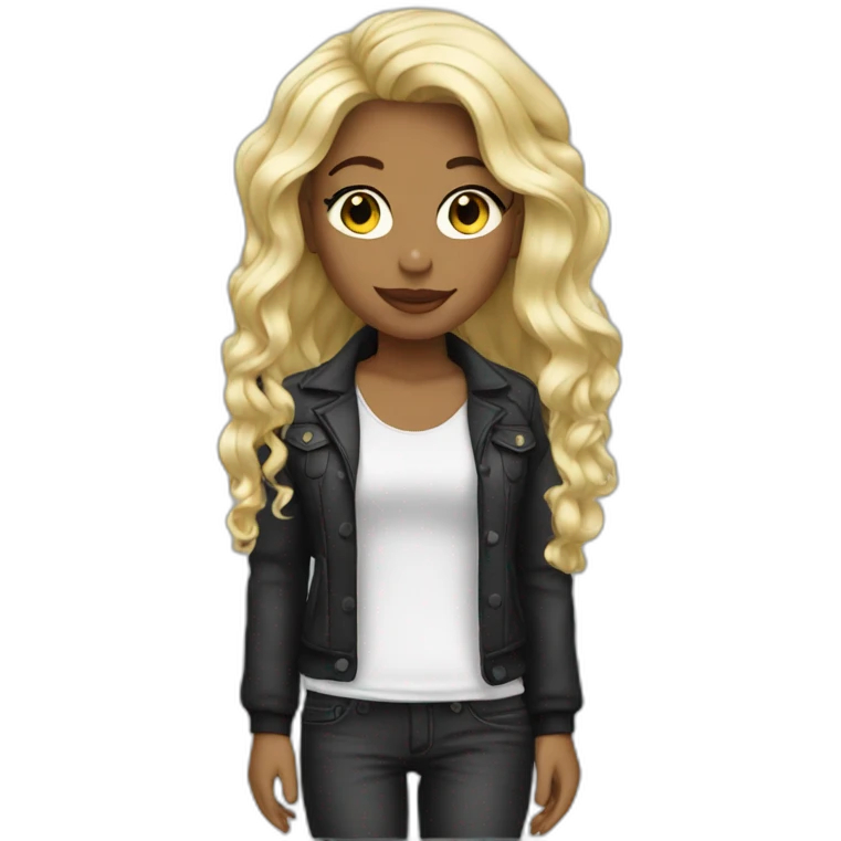 blonde girl - singer emoji