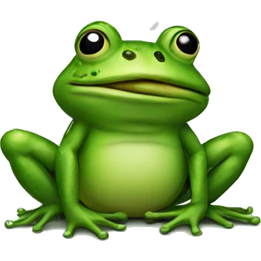 Frog smoking  emoji