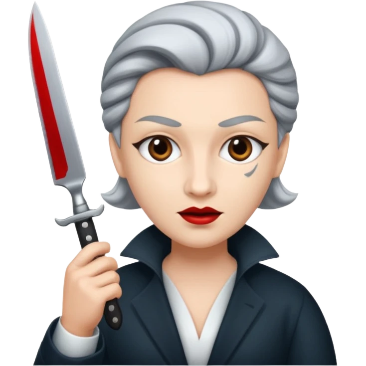 Gosto Man Opera singer with a knife  emoji