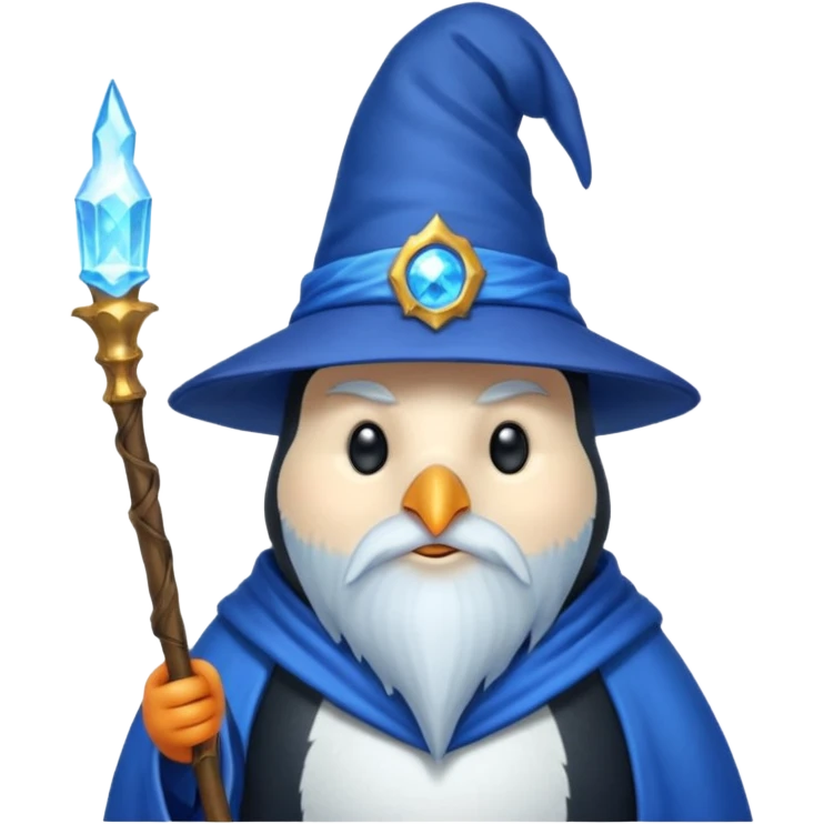 Penguin Wizard emoji