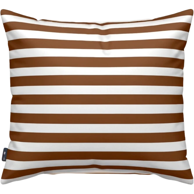 pillow case from the brand TEKLA with white and brown stripes emoji
