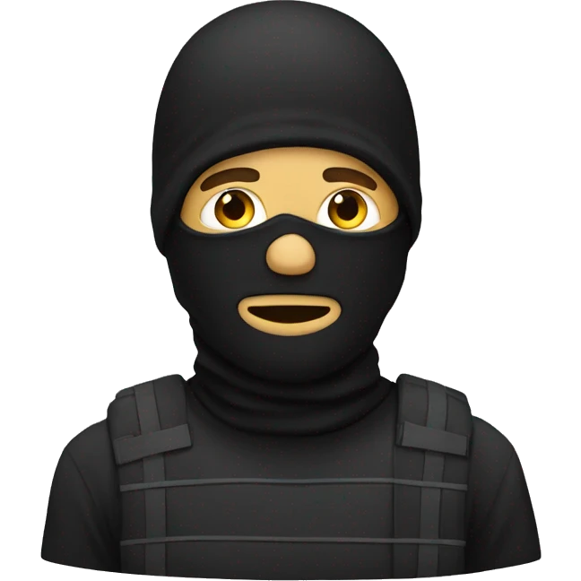 guy in balaclava emoji