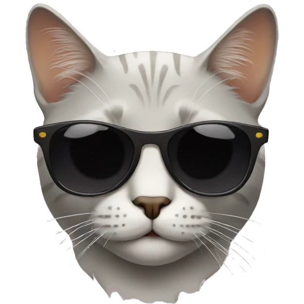 Cat with sunglasses emoji