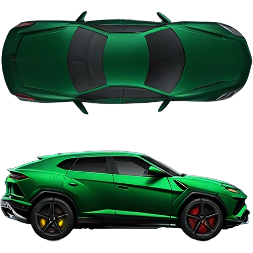 Dark Green Lamborghini Urus emoji