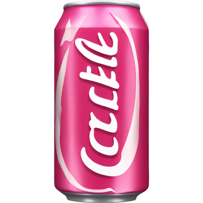 Pink coke a cola can emoji