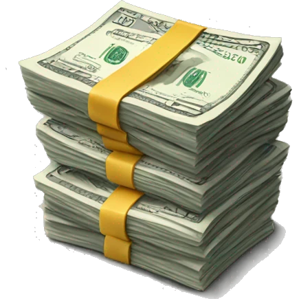 100 dollars stack emoji