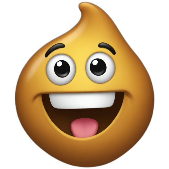 happy poo wind behind emoji