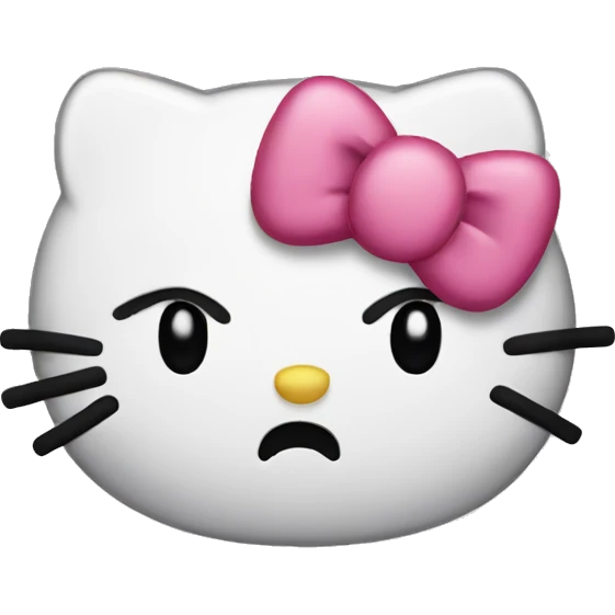 Hello Kitty Sad emoji