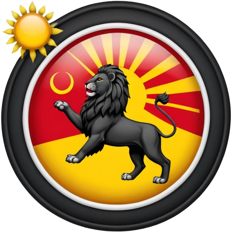 پرچم شیر و‌خورشید ایران emoji